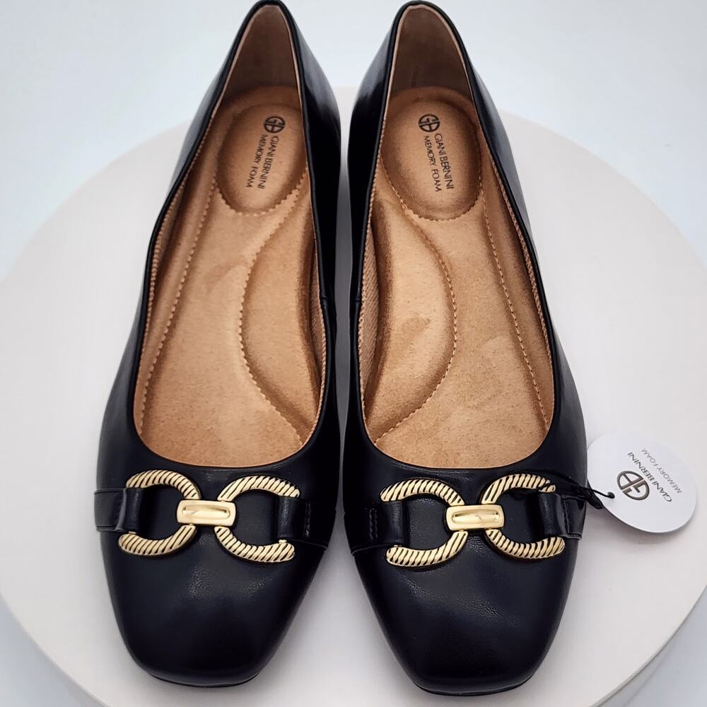 New Giani Bernini BrookeEP Black Memory Foam Ballet Flats Women's Size 9.5 M - Picture 7 of 9